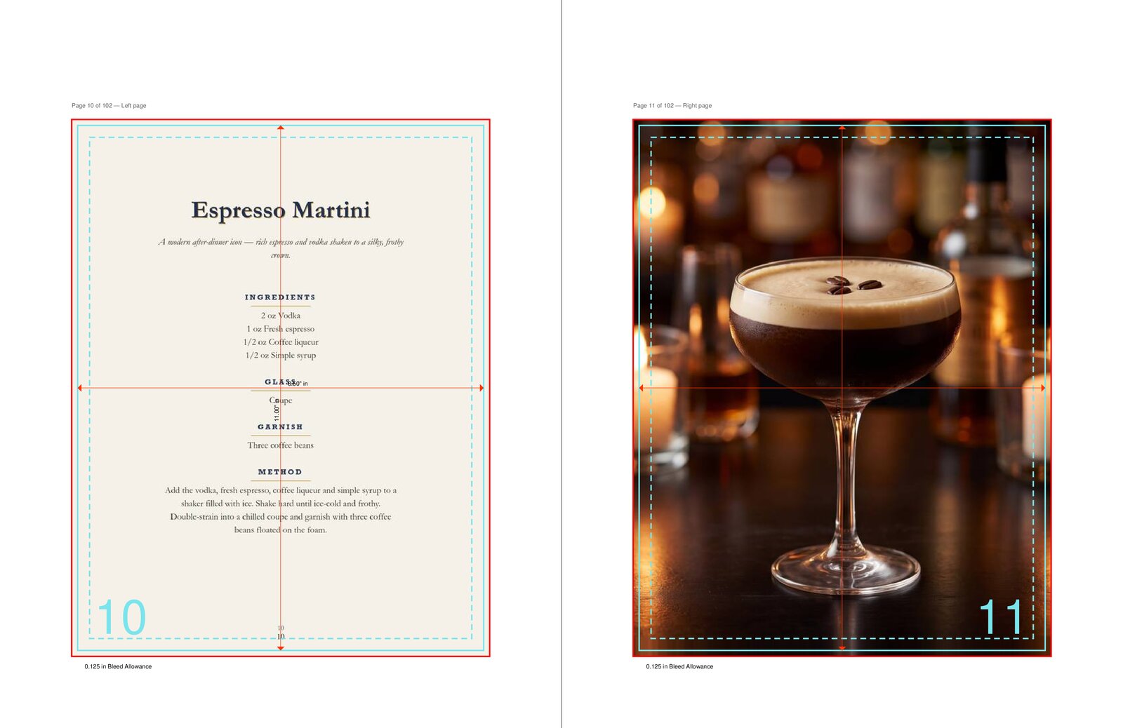 Classic Cocktails spread — Espresso Martini