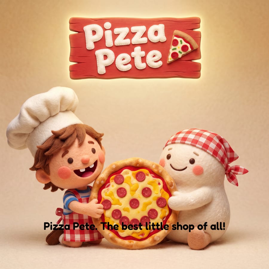 Pizza Pete final page with the closing line placed low across the artwork
