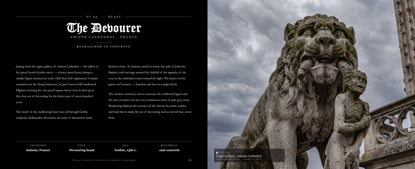 Watchers in Stone spread — The Devourer · Amiens